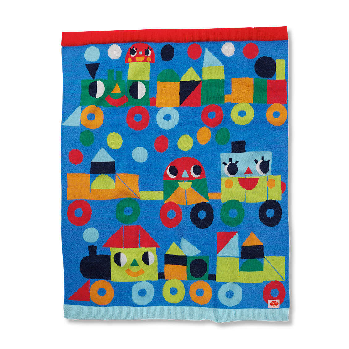 baby blanket with trains print