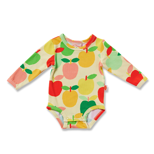 A Is For Apple Baby Long Sleeve Bodysuit