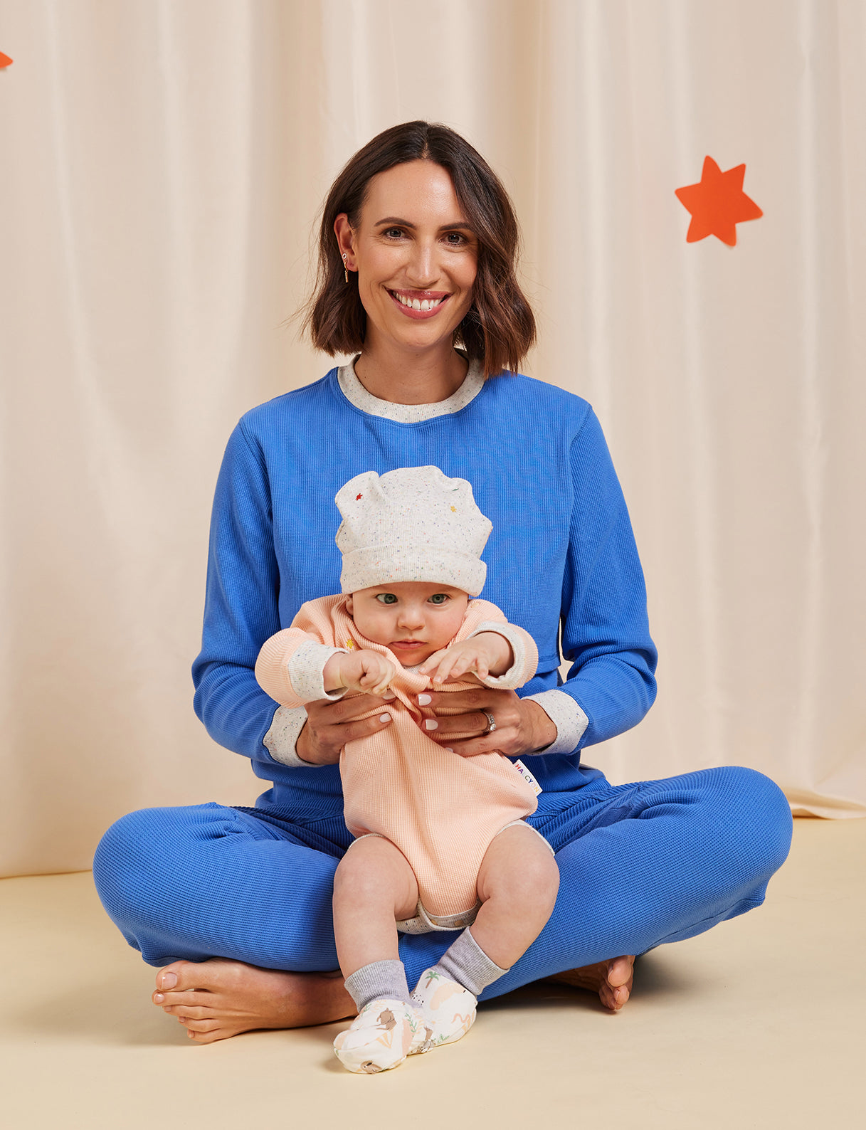 Ocean Blue Organic Mama Long Sleeve T Shirt