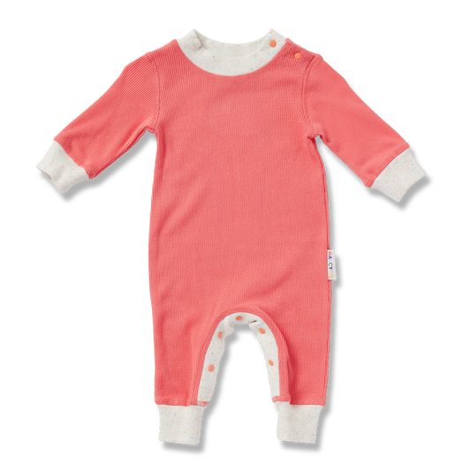 Watermelon Organic Long Sleeve Romper