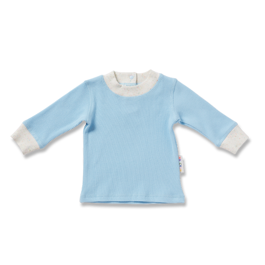 Hush Blue Organic Long Sleeve T Shirt