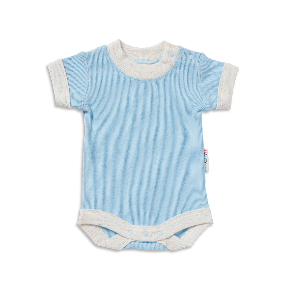 Hush Blue Organic Short Sleeve Bodysuit