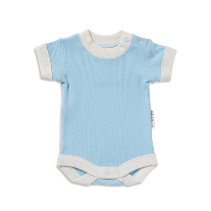 Hush Blue Organic Short Sleeve Bodysuit