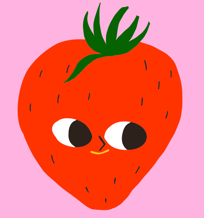 Strawberry Terry T Shirt