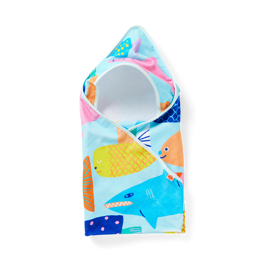 Baby Hooded Towel Rainbow Reef