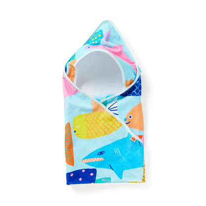 Baby Hooded Towel Rainbow Reef