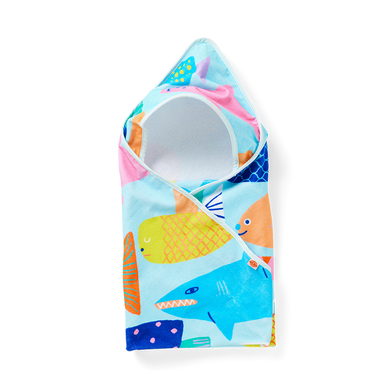 Baby Hooded Towel Rainbow Reef