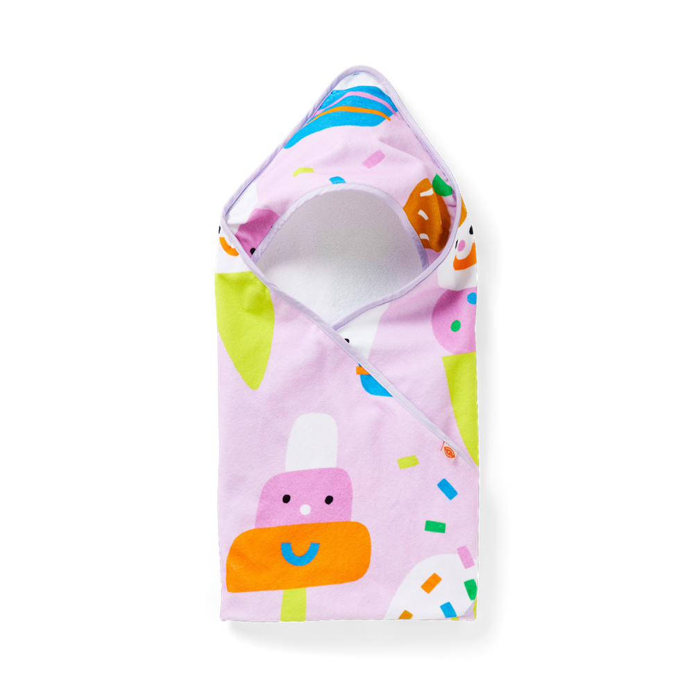 Baby Hooded Towel Sundae Fun Day