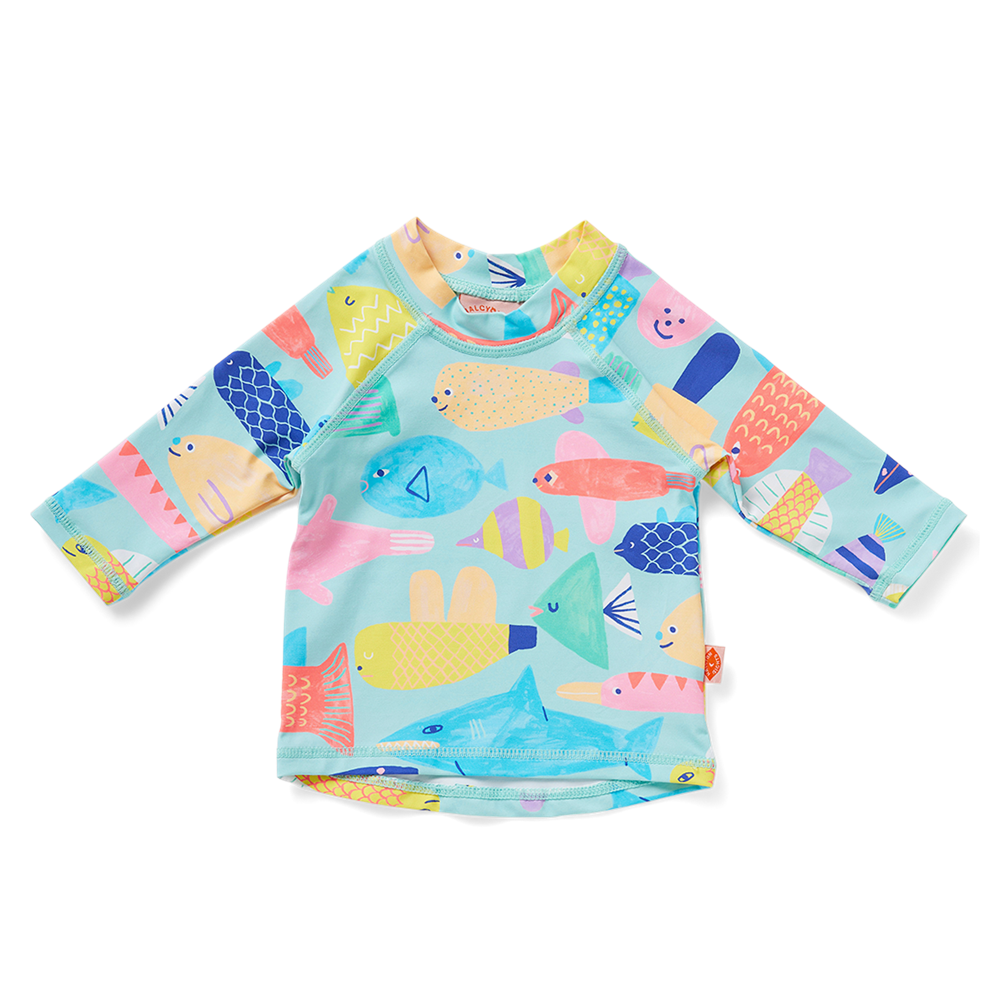 Long Sleeve Rash Vest Rainbow Reef