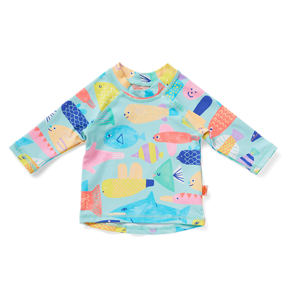 Long Sleeve Rash Vest Rainbow Reef