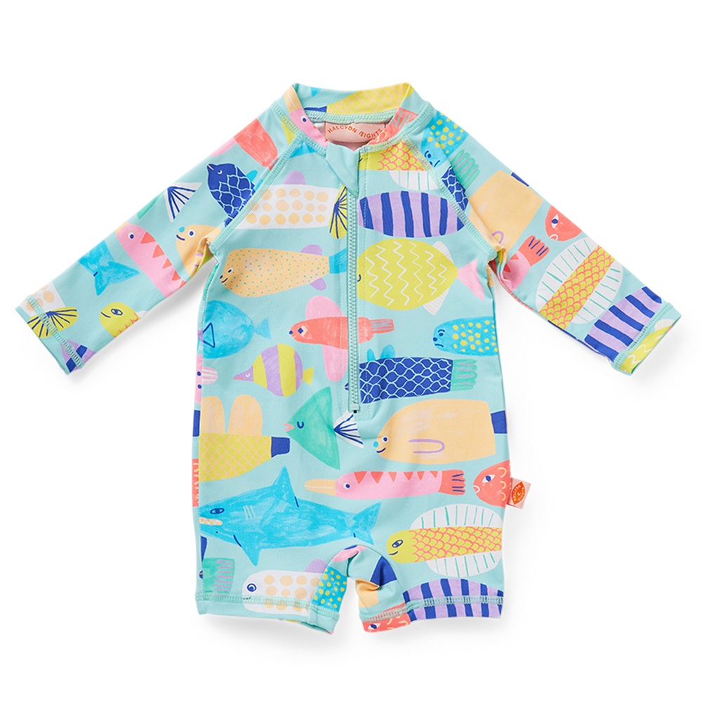 Long Sleeve Rash Suit Rainbow Reef