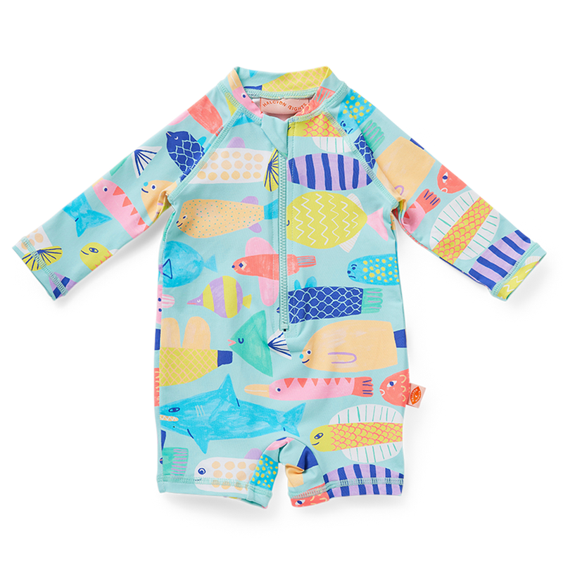 Long Sleeve Rash Suit Rainbow Reef