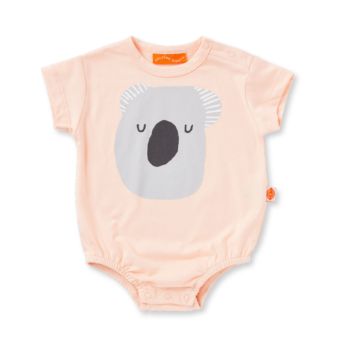 Koala Peach Short Sleeve Bodysuit