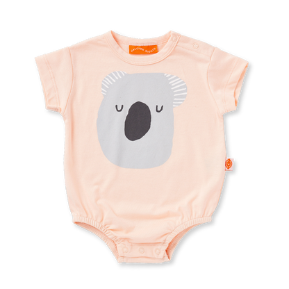 Koala Peach Short Sleeve Bodysuit