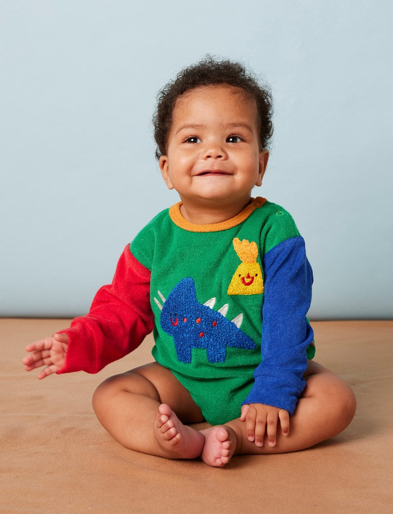 Dino Days Terry Long Sleeve Bodysuit