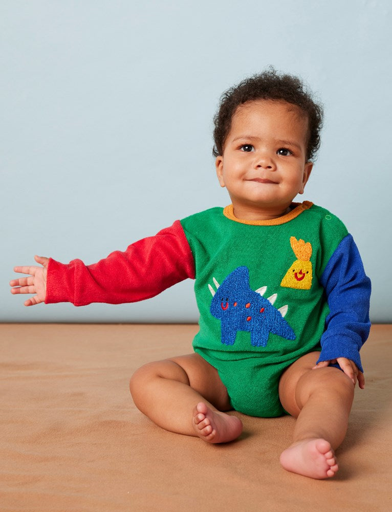 Dino Days Terry Long Sleeve Bodysuit