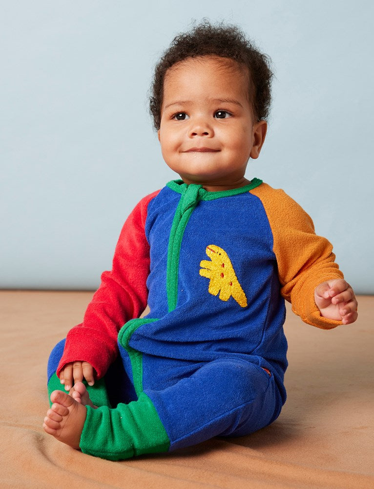 Dino Days Terry Long Sleeve Romper