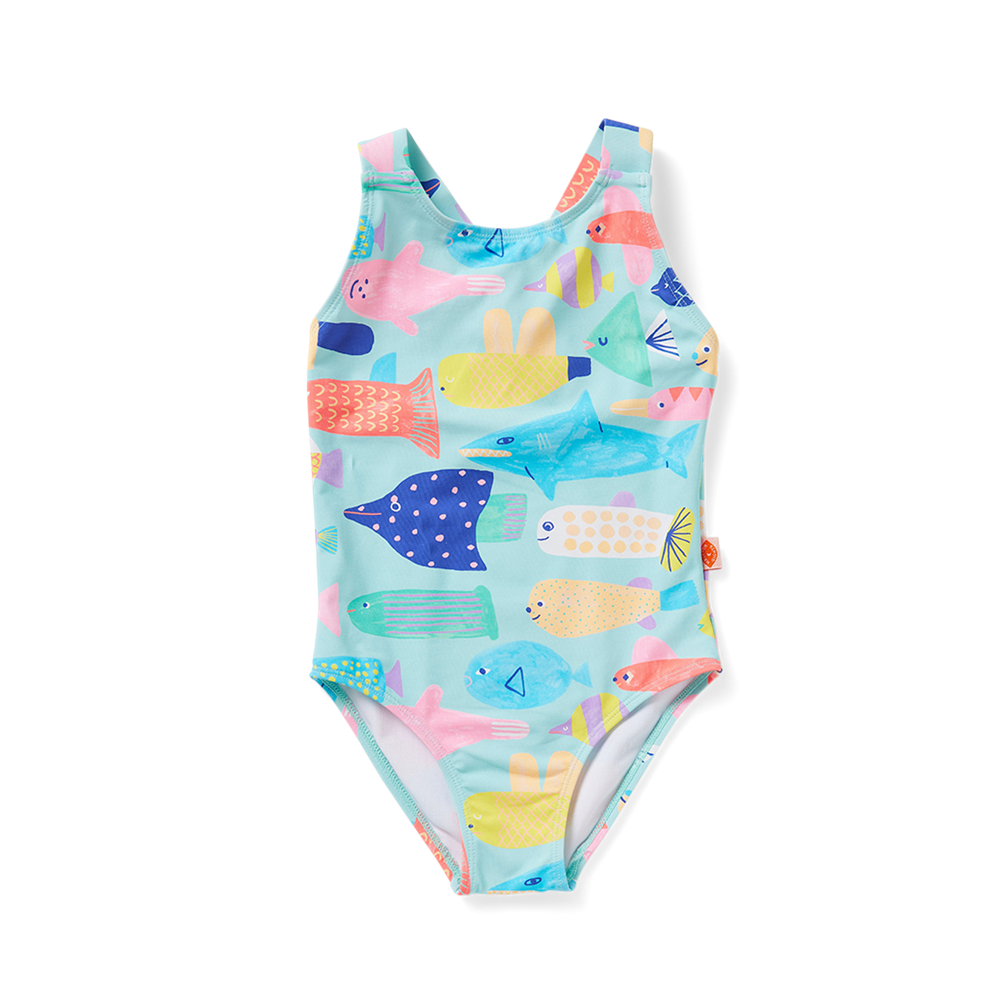 Elastic Strap Bather Rainbow Reef