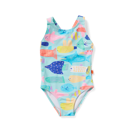 Elastic Strap Bather Rainbow Reef