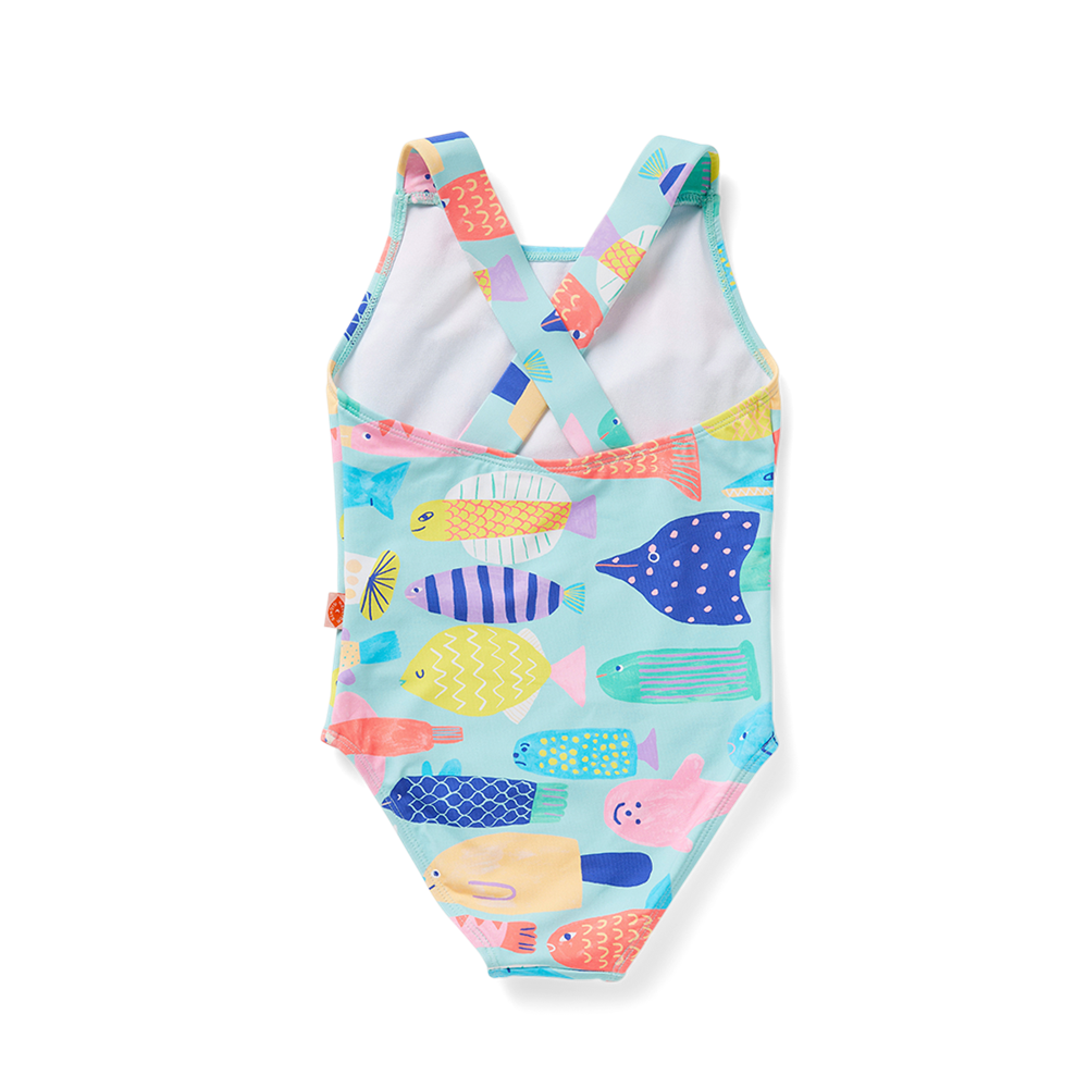 Elastic Strap Bather Rainbow Reef