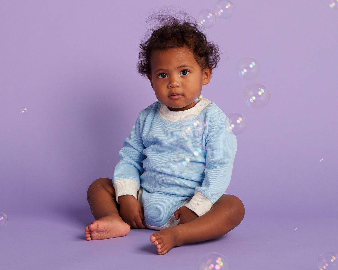 Hush Blue Organic LS Bodysuit