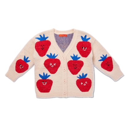 Berry Cosy Knit Cardigan