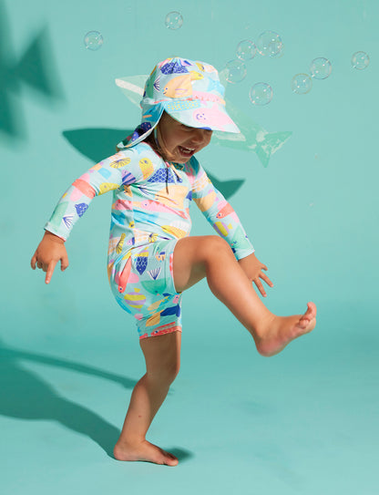 Long Sleeve Rash Suit Rainbow Reef