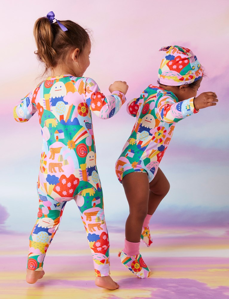 Rainbow Valley Long Sleeve Bodysuit