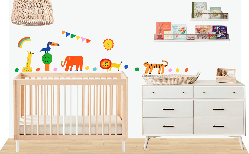 Fabric Wall Decals - Safari Park