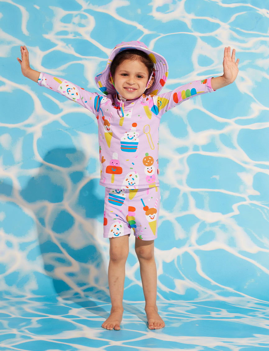 Long Sleeve Rash Vest Sundae Fun Day