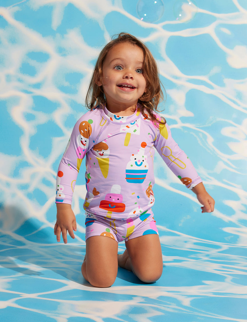 Long Sleeve Rash Vest Sundae Fun Day