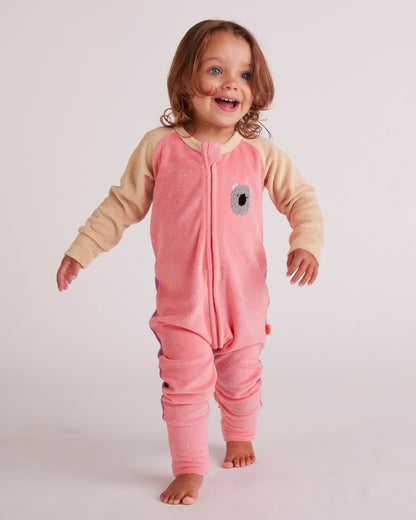 Koala Terry Long Sleeve Romper