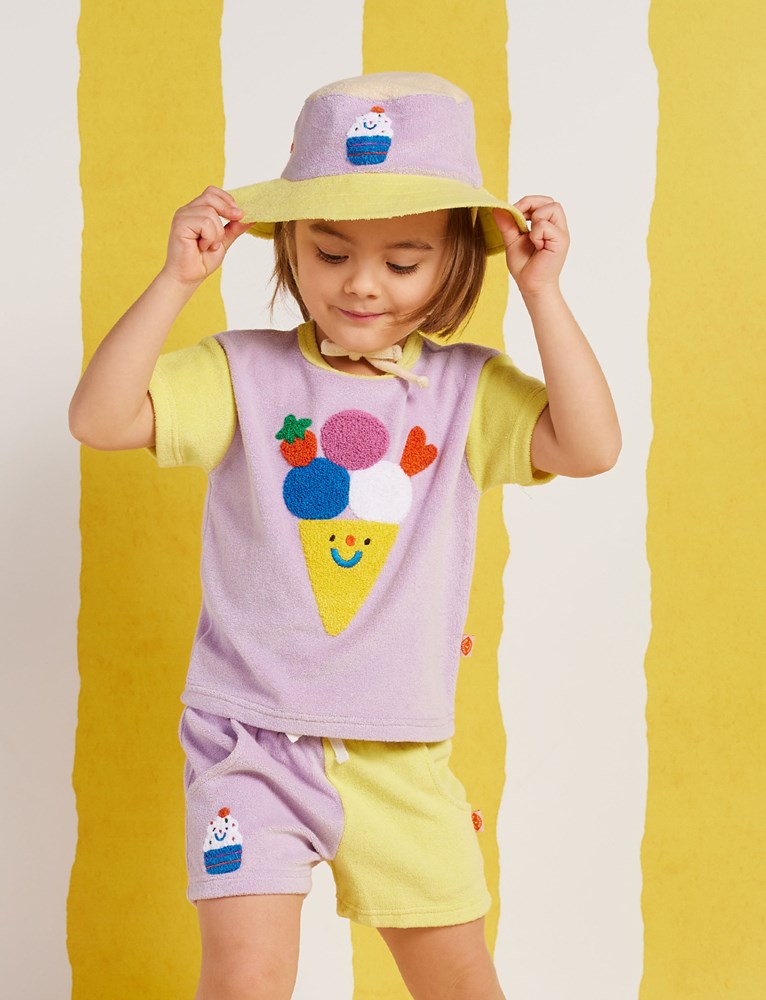 Ice Cream Terry Kids Bucket Hat