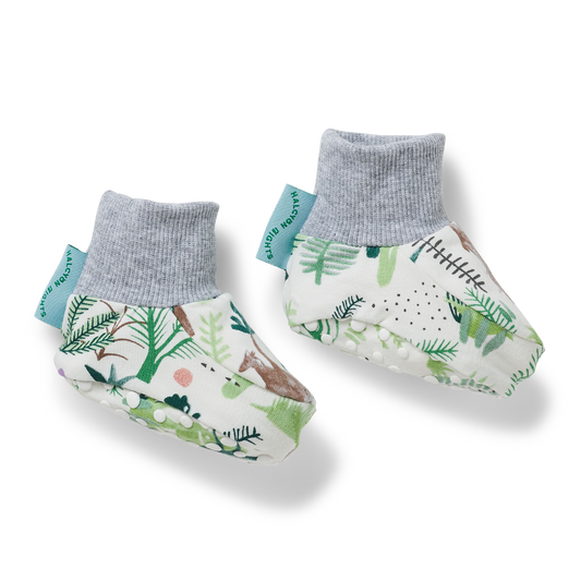 Fern Gully Baby Booties