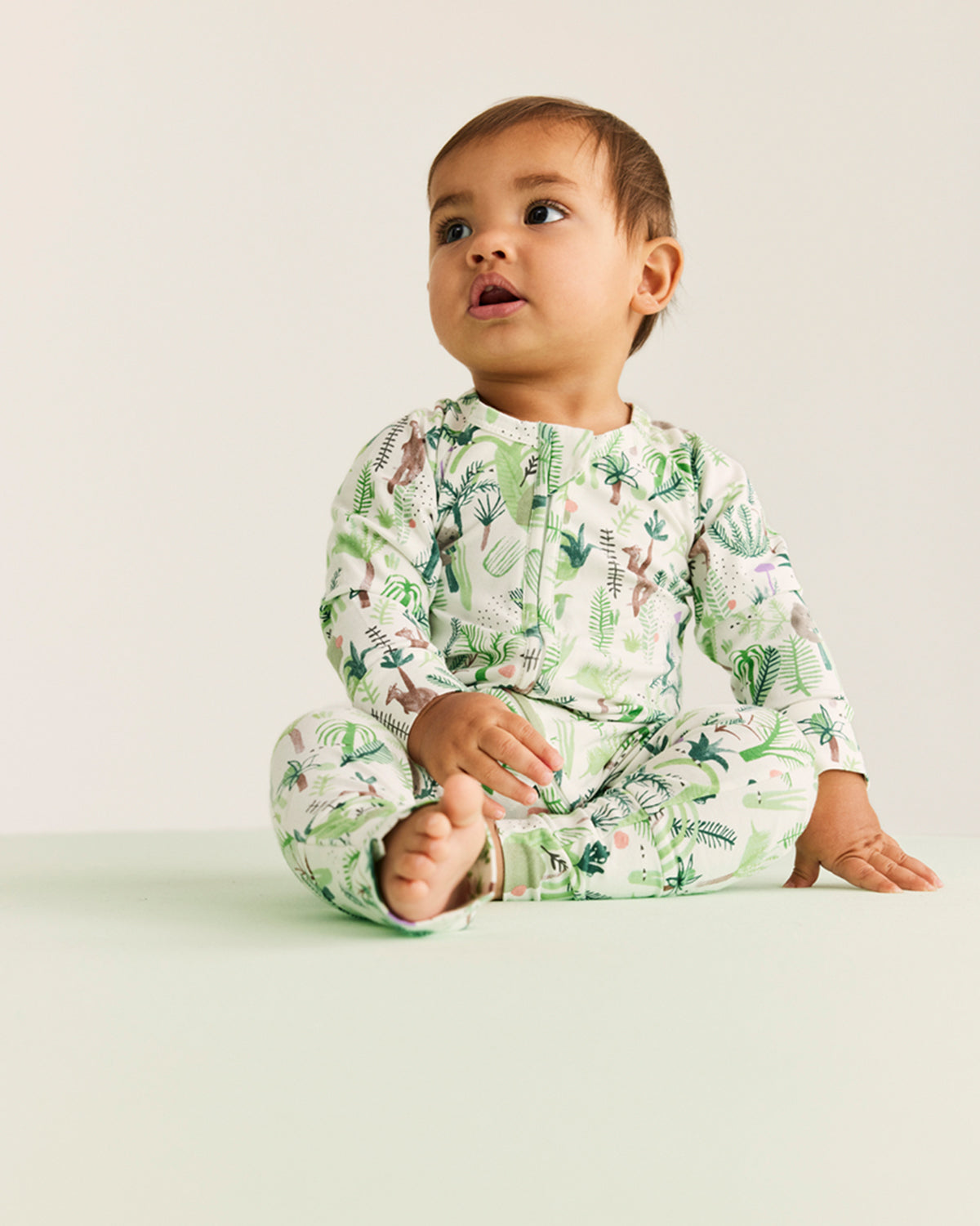 Fern Gully Long Sleeve Romper