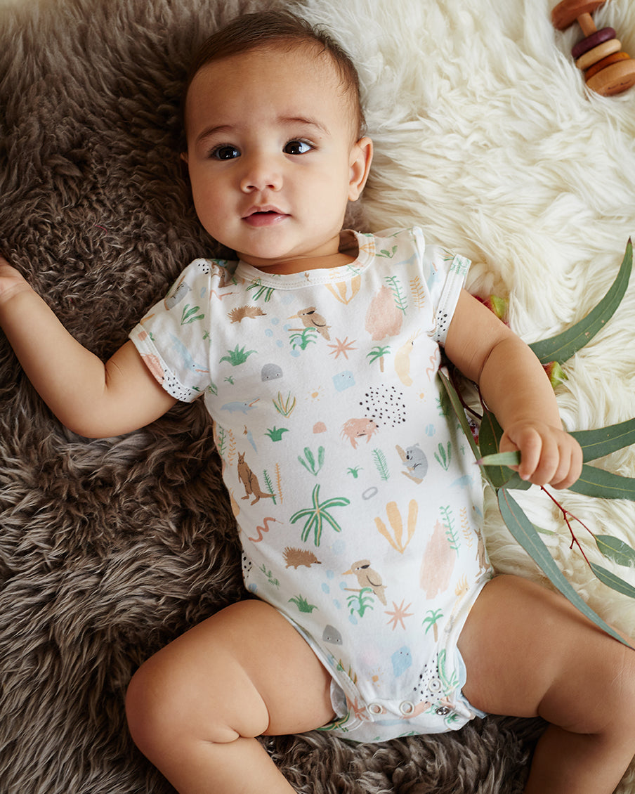 Outback Dreamers Short Sleeve Bodysuit