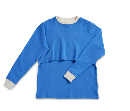 Ocean Blue Organic Mama Long Sleeve T-Shirt